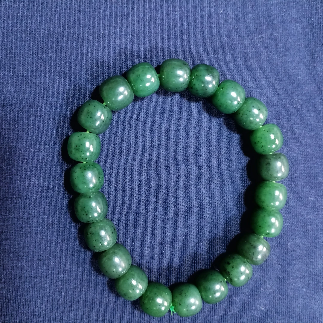 碧玉老型珠手串百搭复古多样发货