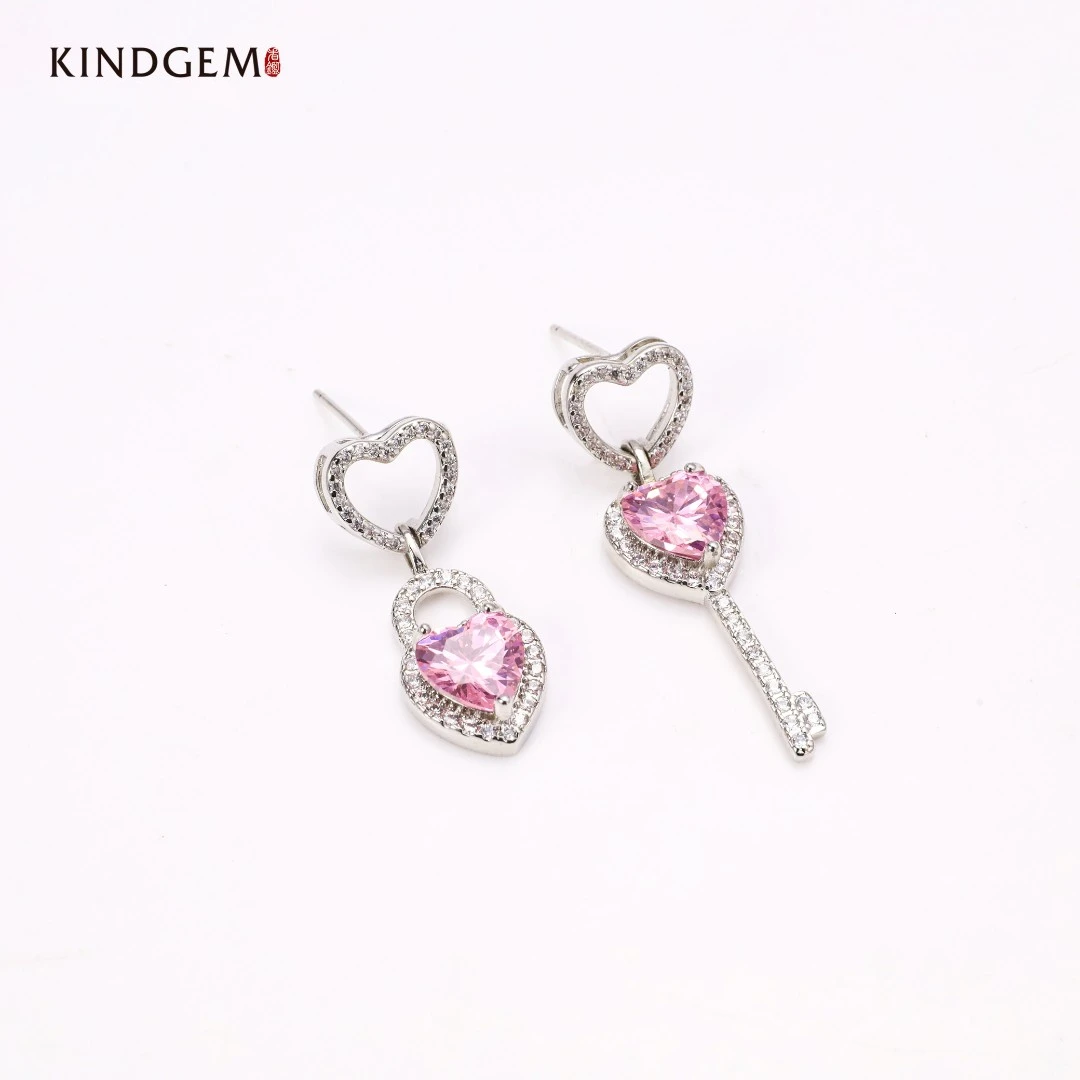 铜合金合成锆石耳饰 BW64XALC-22561 百搭轻奢时尚甜美AB款耳环