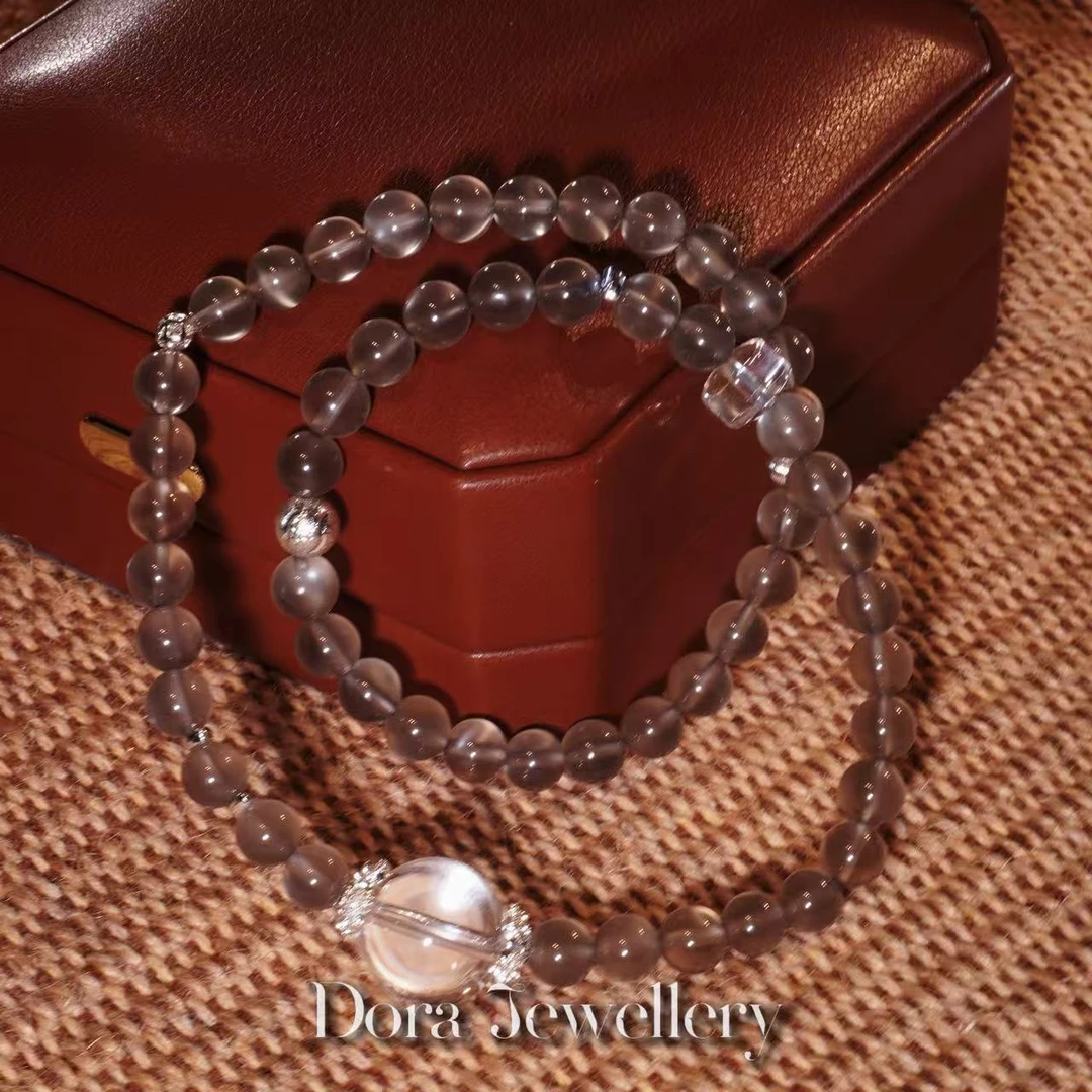 人间山茶 3779 月光石双圈手链 多样性发其一