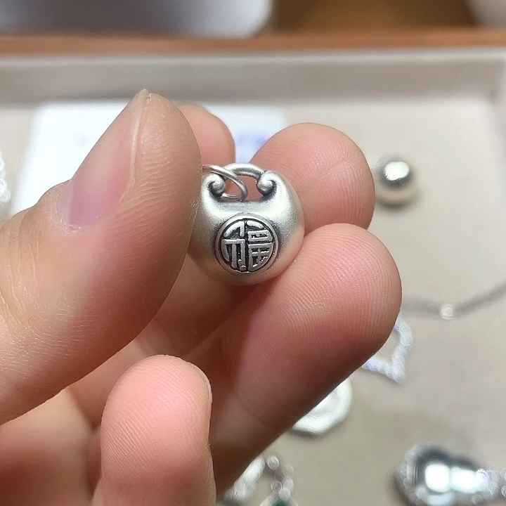 坠链均925银珐琅胖福