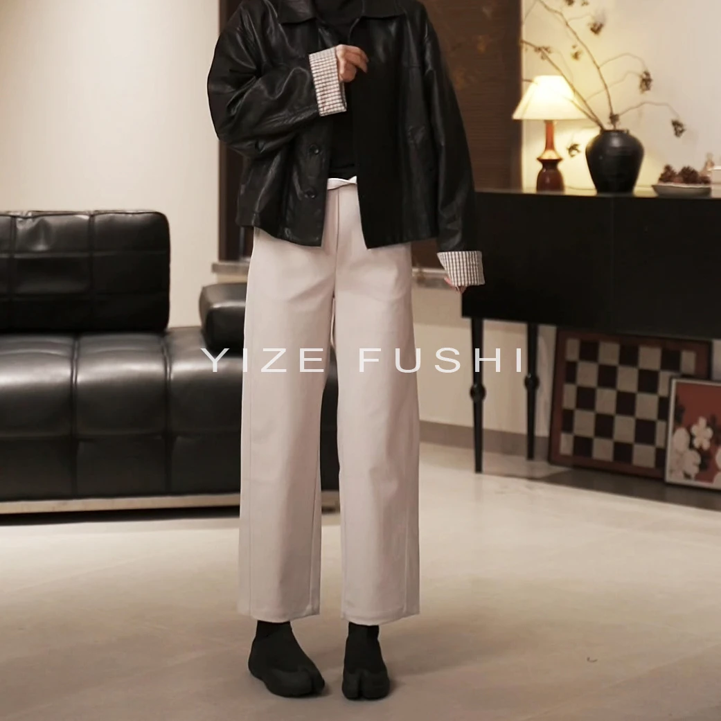 YIZE【索罗娜】九分裤休闲裤秋季时尚显瘦中腰