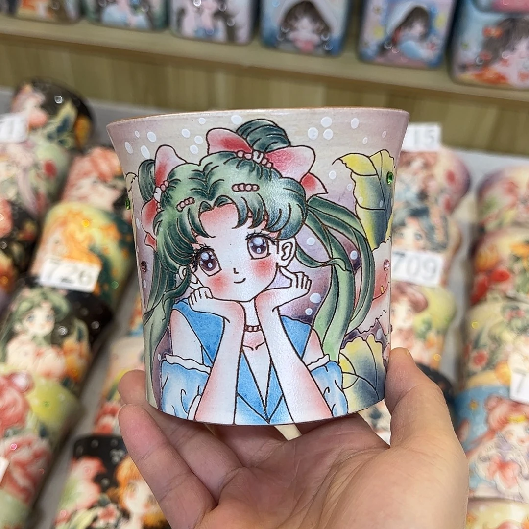 景德镇炫彩手绘景德镇陶瓷花盆