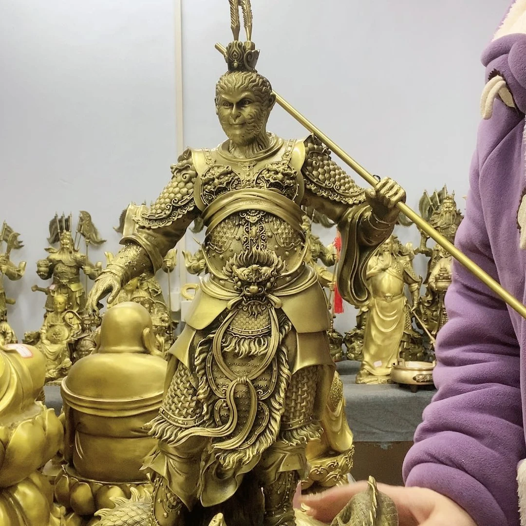 【闪购商品】铜孙悟空摆件总高60