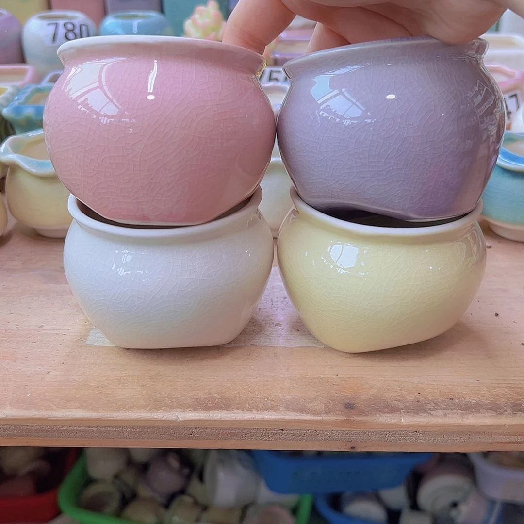 陶瓷花盆当场满12包邮