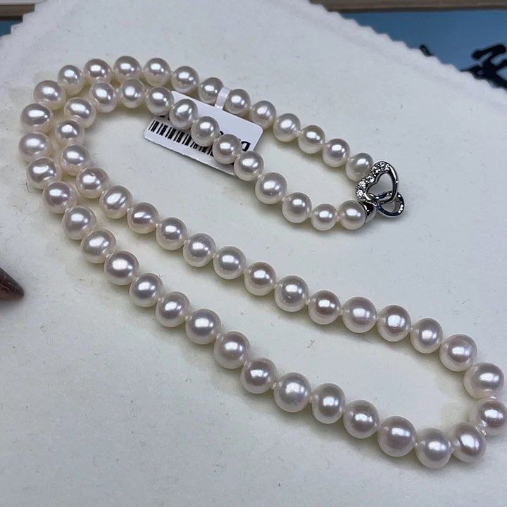 未镶嵌颈饰淡水珍珠卡7➕极光白炫彩