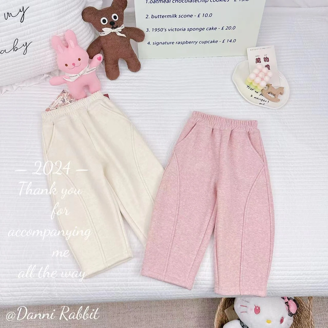 *百搭敲好穿+奥粒绒保暖*冬款儿童弯刀休闲裤 D-H172