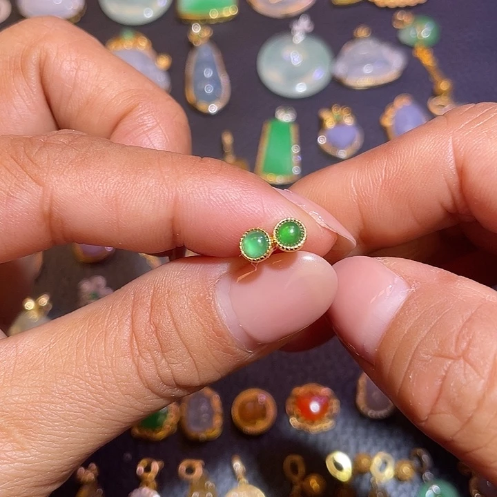 翡翠银S925镶嵌颈饰