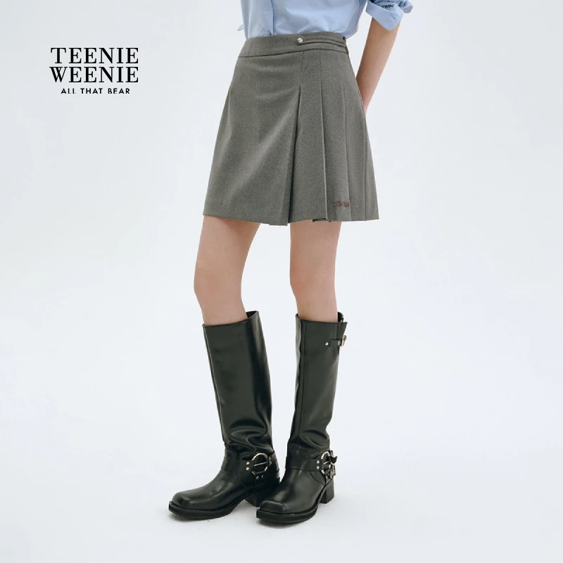 TeenieWeenie小熊女半身裙25简约时尚A字高腰迷你裙女TTWH258TW3B