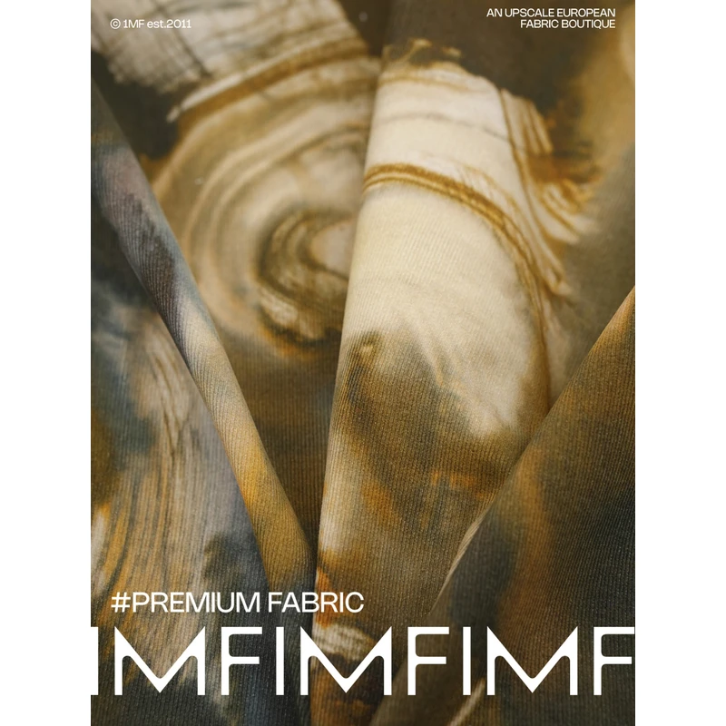 1111每米立省159.6元6折PINTO棉细条灯芯绒卡其色细印花衬衫面料