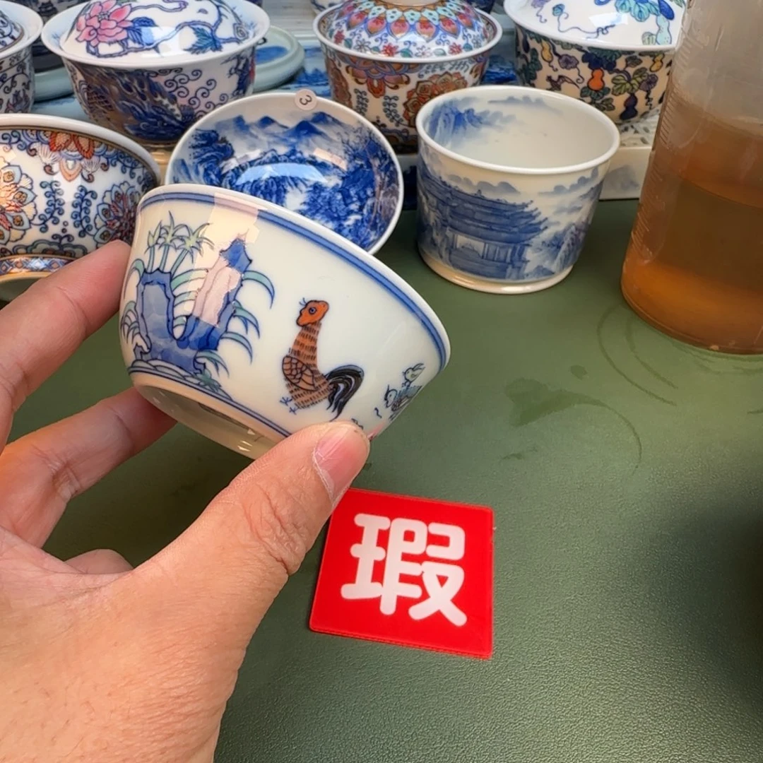 纯手工纯手绘茶具石头25