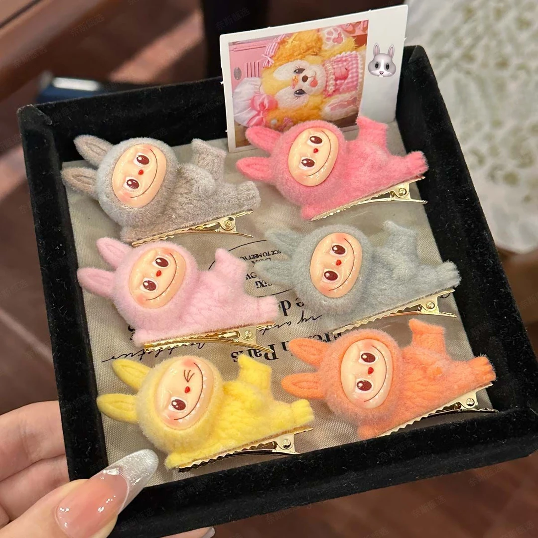 拉布布小公仔发夹可爱少女心侧边刘海夹鸭嘴夹卡通发饰女碎发头饰
