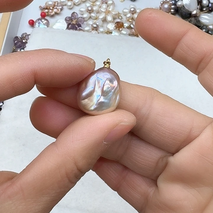 淡水珍珠甜美银S925镶嵌