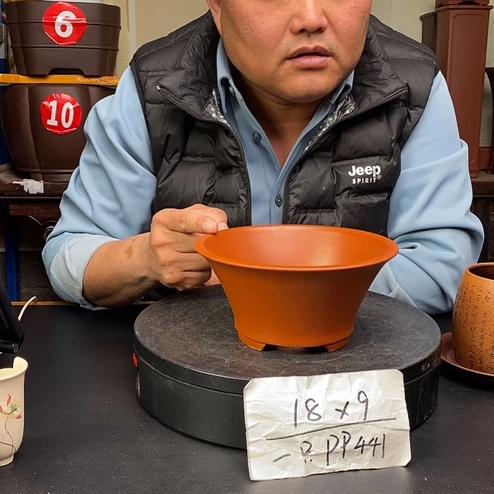 紫砂花盆货号一只PP441