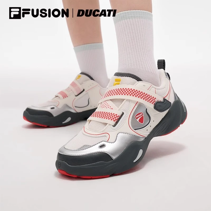 水滴鞋斐乐潮牌DUCATI玛丽珍薄底运动鞋T12W521005F