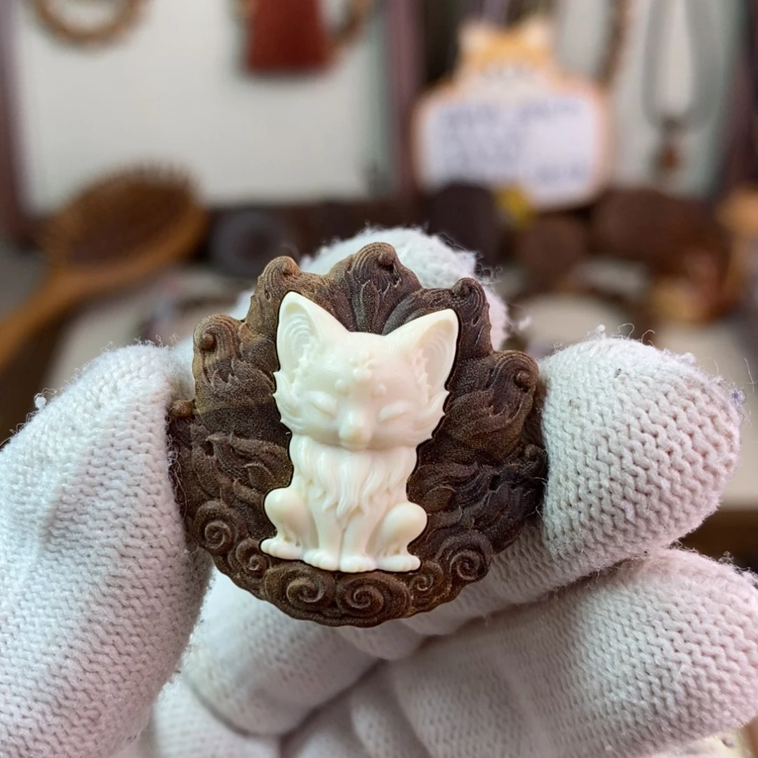 檀香木其他印度迈索尔老山檀凤九牌3.0