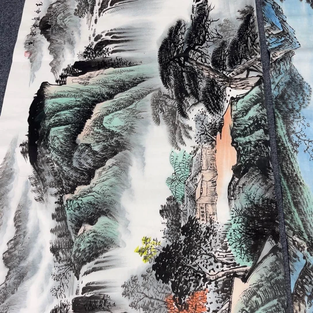 国画国画山水作品