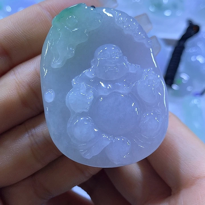颈饰未镶嵌翡翠天然翡翠A货吊坠