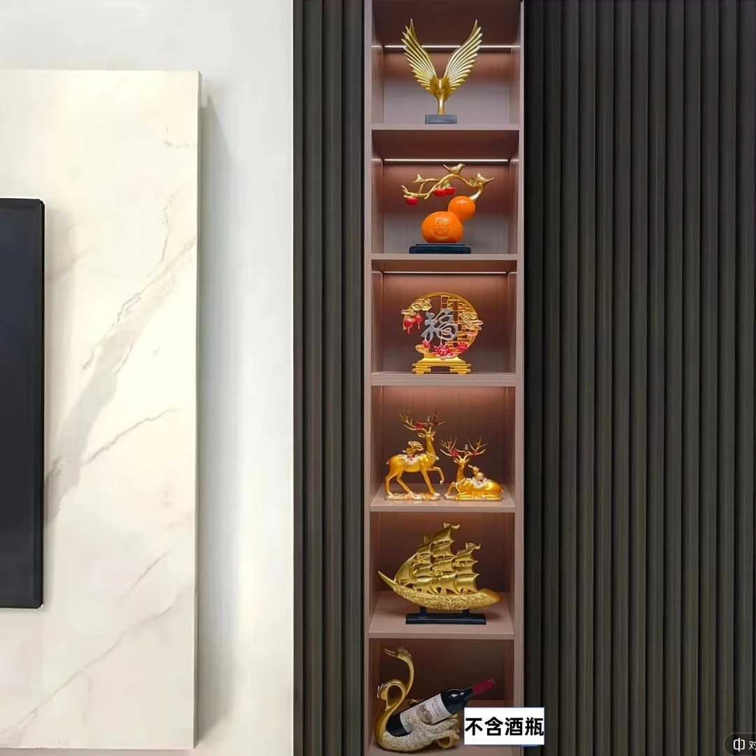 2025新款6格卧室工艺品酒柜电视柜玄关办公室高档家居摆件饰品