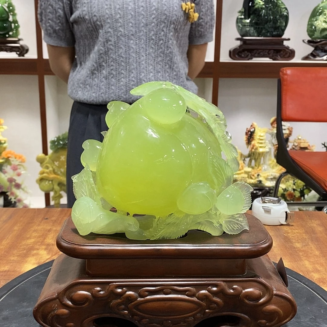 期***主玉山水摆件 玄关摆件
