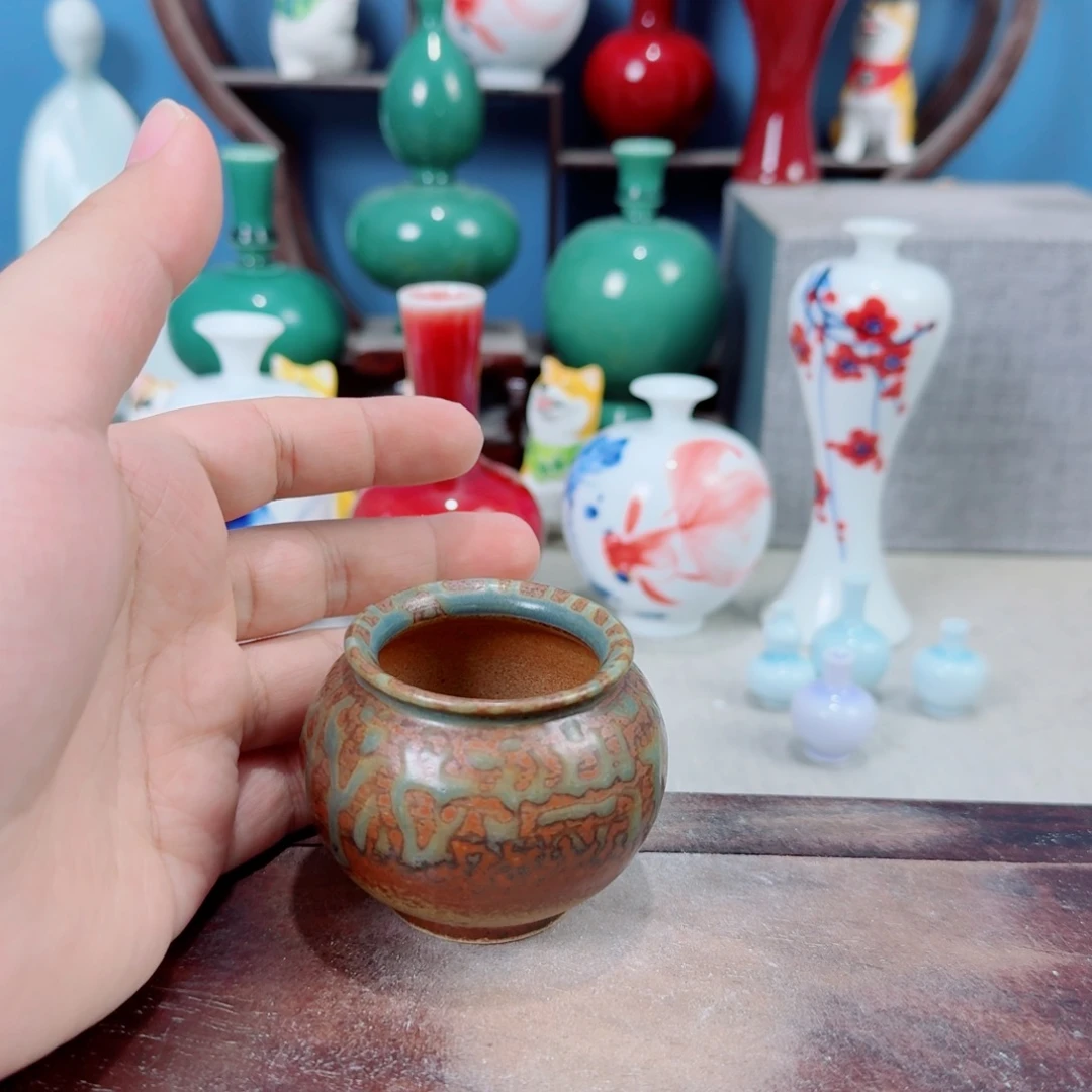 陶瓷手工小花器摆件