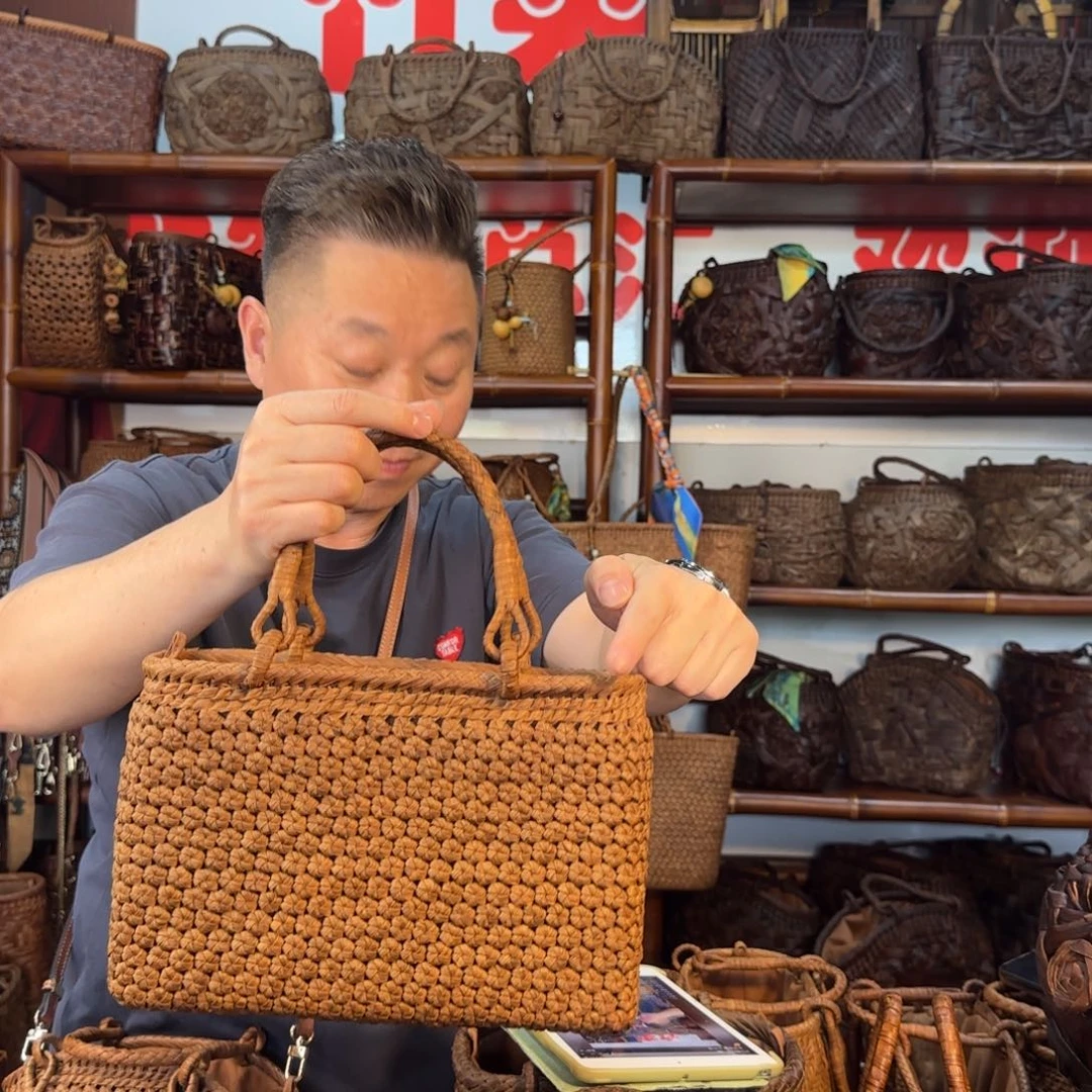 木H**二强哥竹艺中号方包