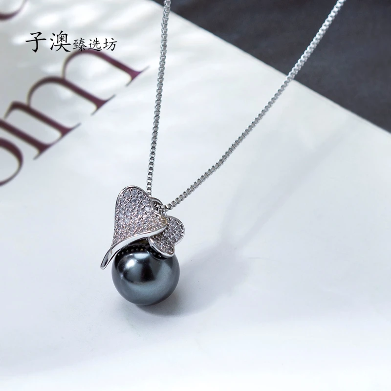 铜合金项链 2025秋季新品爱心珠珠锁骨链时尚设计感项链TG032