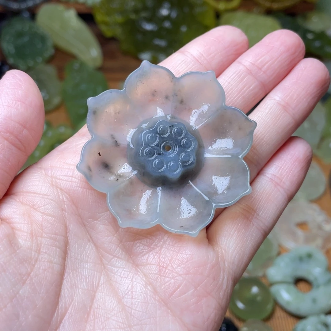 蛇纹石玉未镶嵌香插