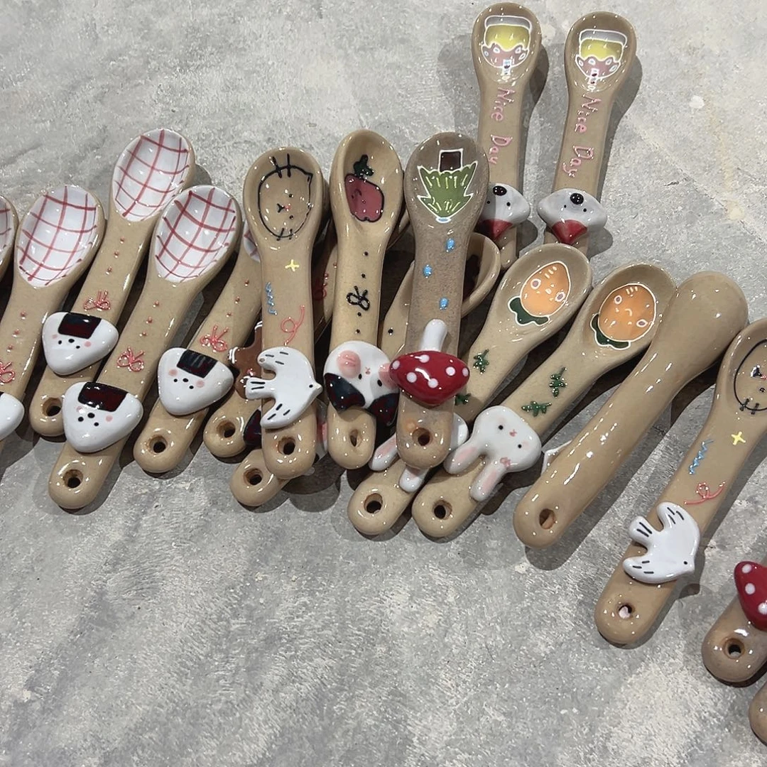 摆件20根勺子手绘