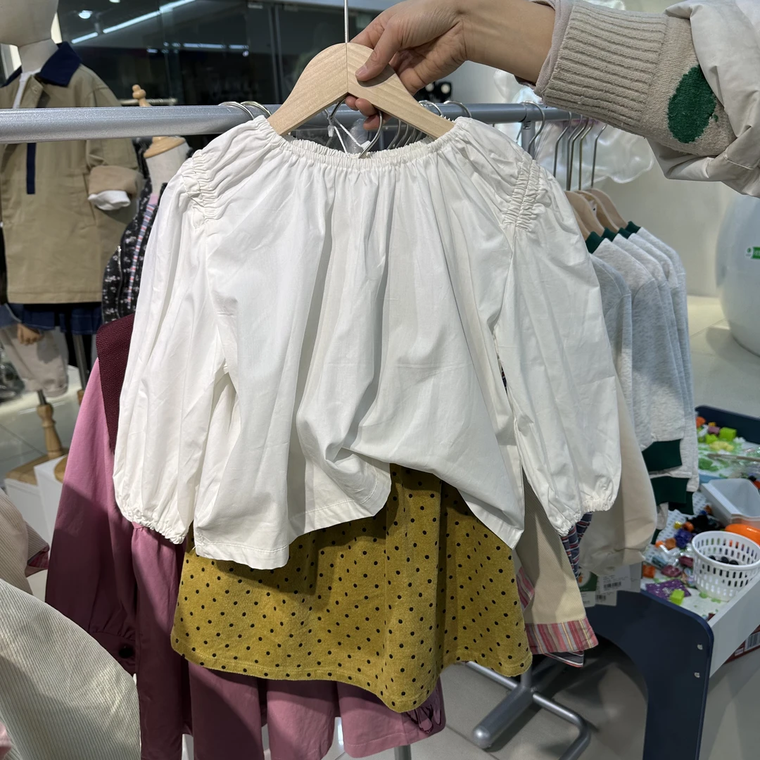 【白色衬衣略有微瑕】儿童衬衣半裙百搭款