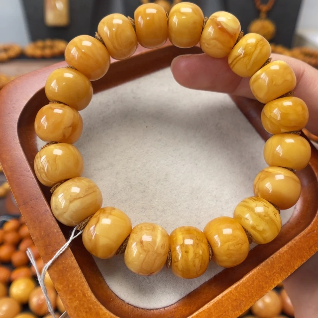 蜜蜡未镶嵌手链蜜蜡