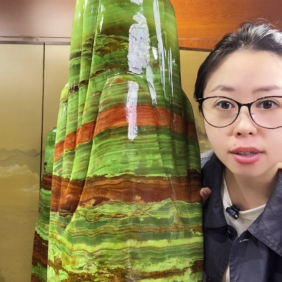 石材山水画作品摆件