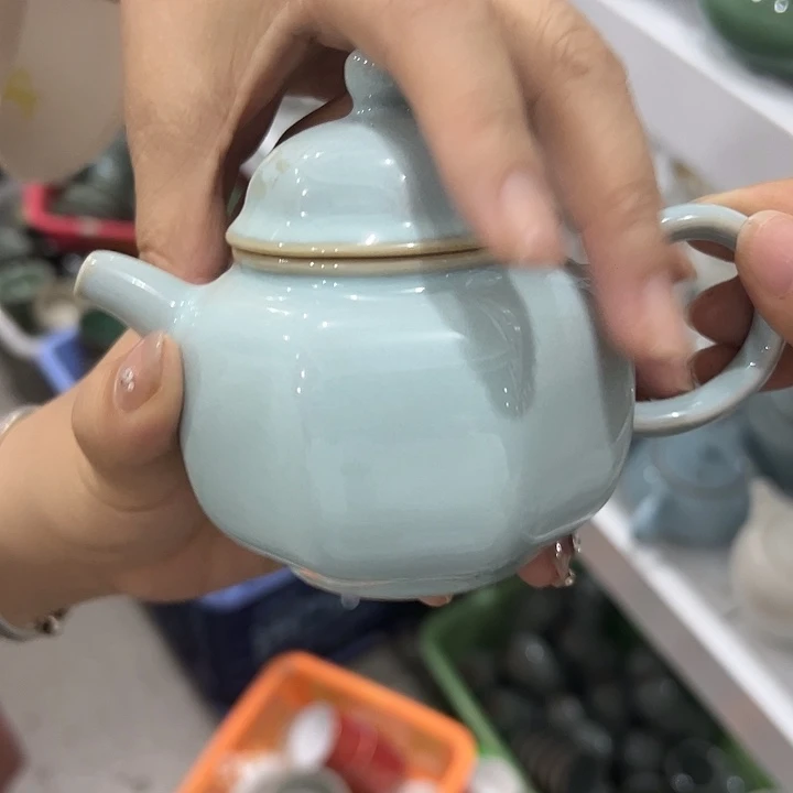 龙泉云间青瓷小米茶器