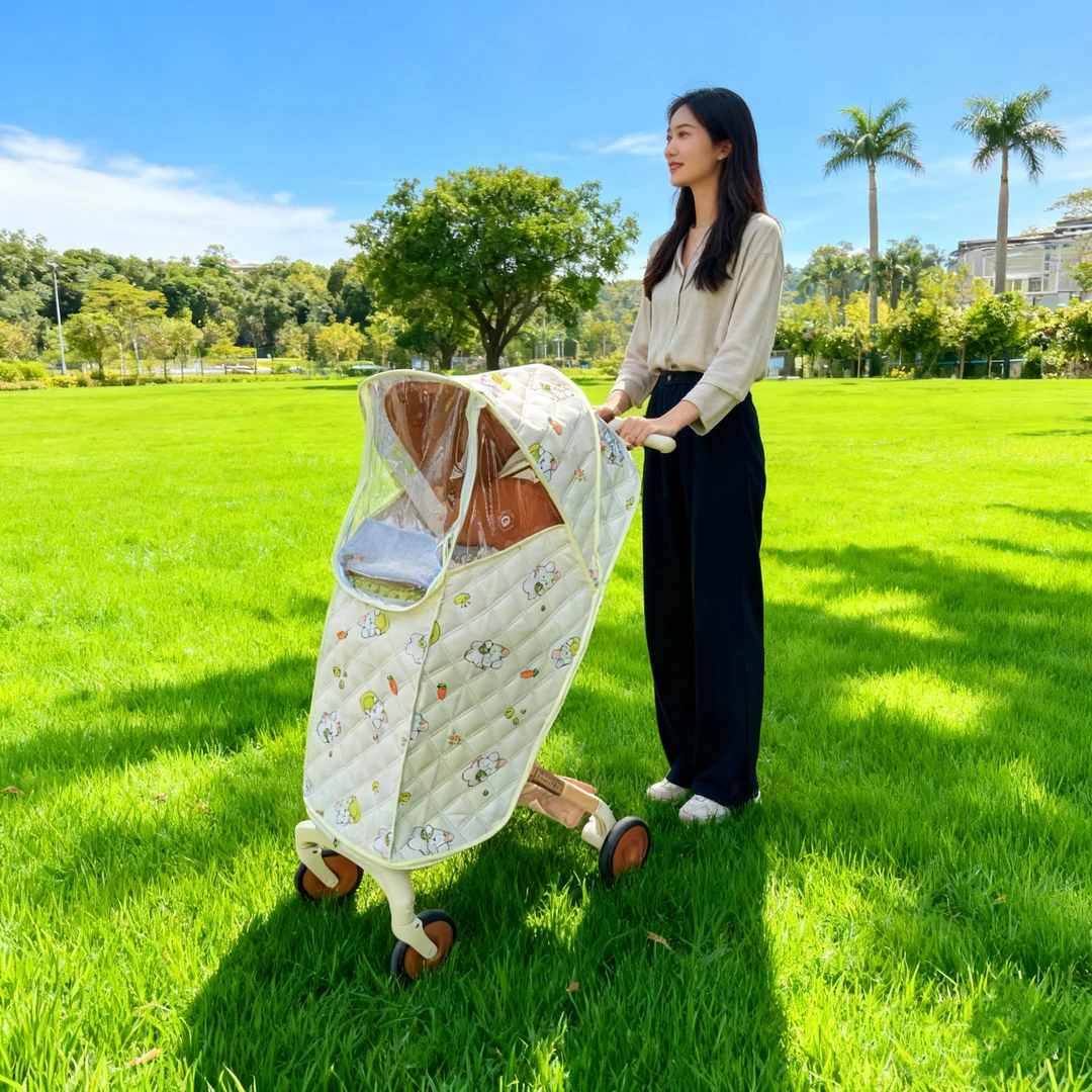 AM promax遛娃神器防风雨罩挡风被保暖罩加棉全罩防雨加厚保暖罩