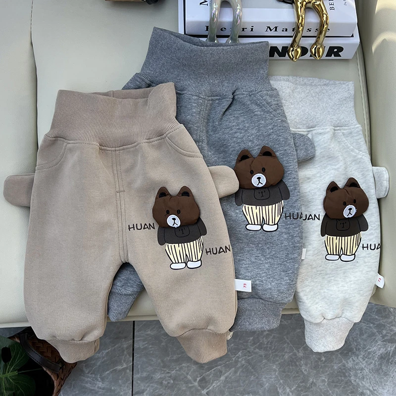宝宝春秋PP长裤新款童装男女童婴儿宽松休闲运动裤子儿童卡通衣服