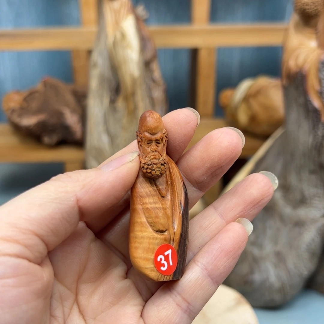 古***馆木崖柏木摆件手把件