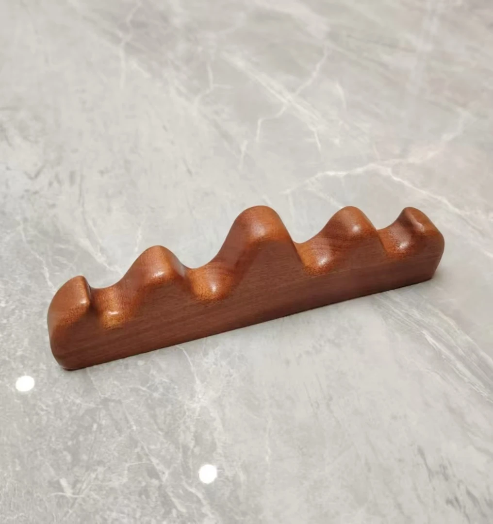 （新粉福利）笔搁镇尺两用纯红木花梨木微瑕一个