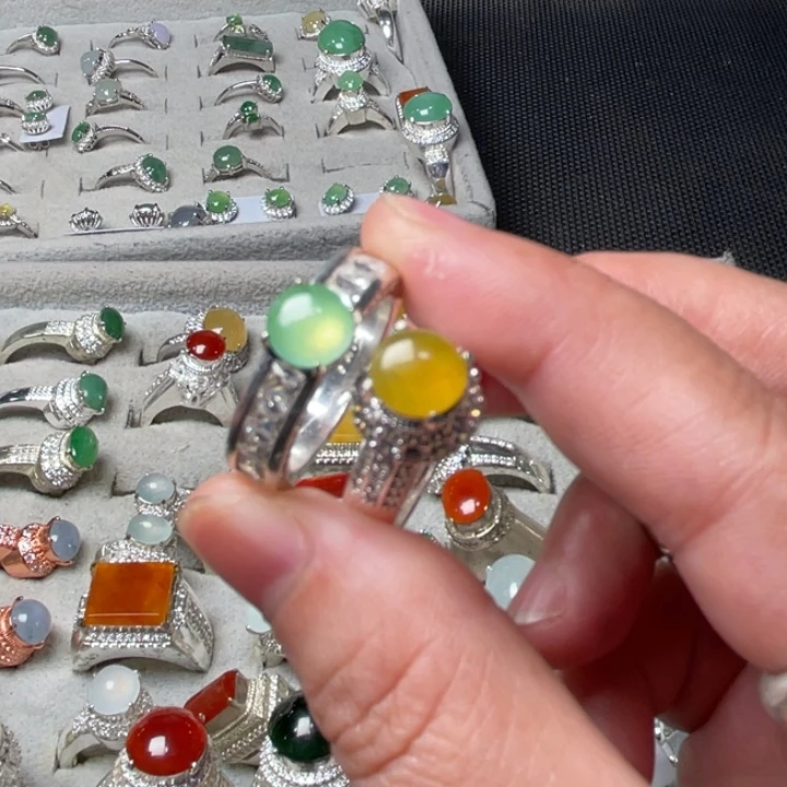 翡翠未镶嵌戒指缅甸天然翡翠