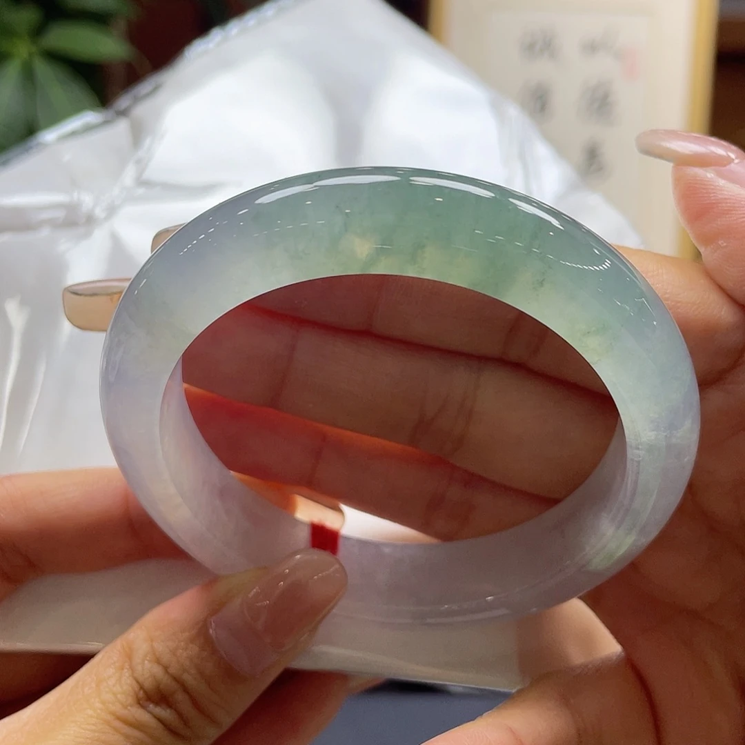 翡翠未镶嵌手镯43 号链接