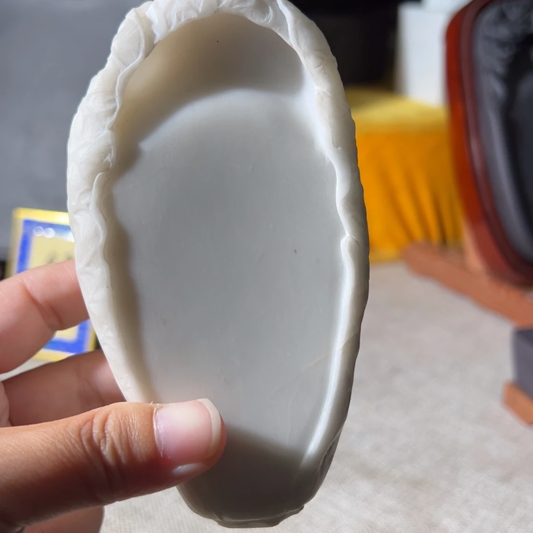 墨***生白端纯手工孤品端砚