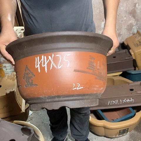 紫砂花盆手工艺品