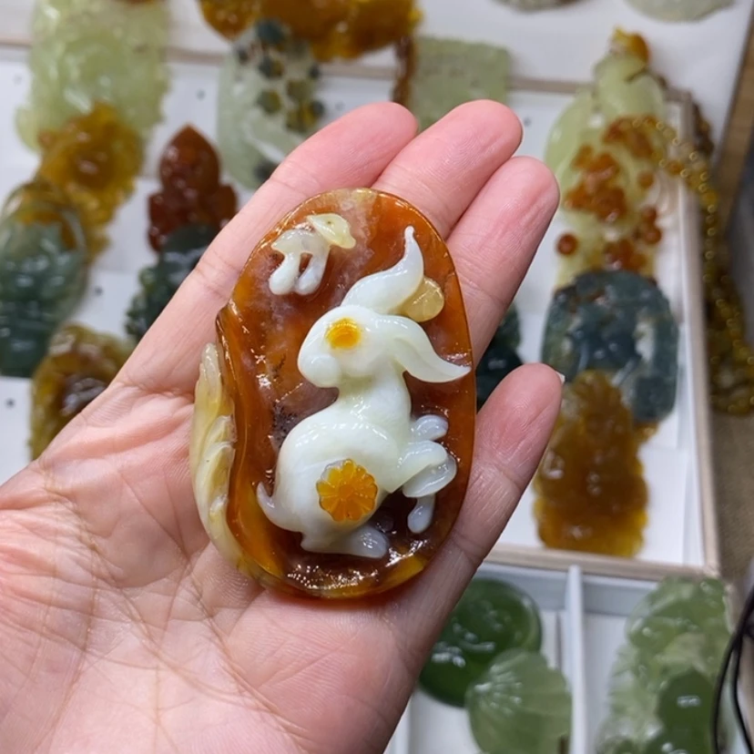 【闪购商品】未镶嵌蛇纹石玉颈饰幸*星