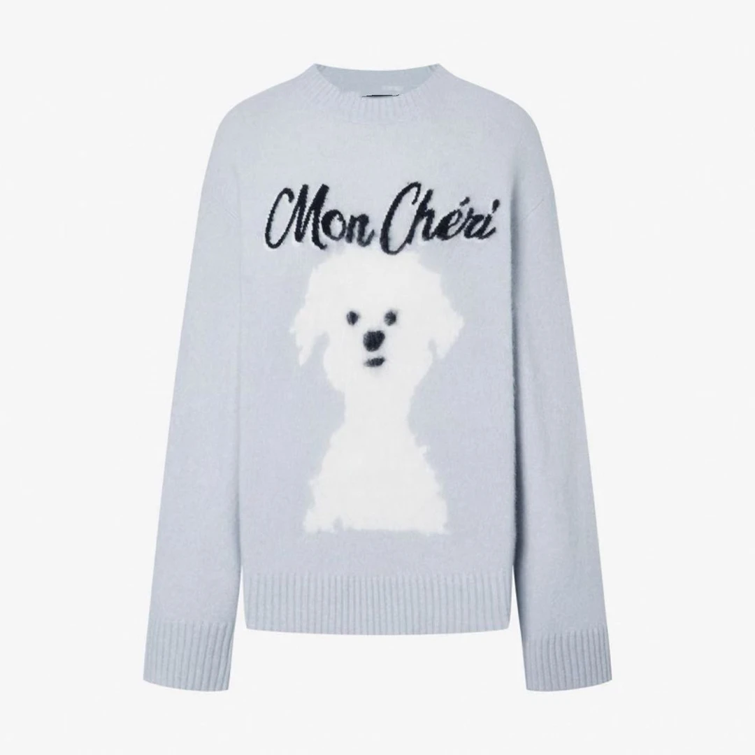 【】萌宠系列毛绒小狗宽松淡人 8406