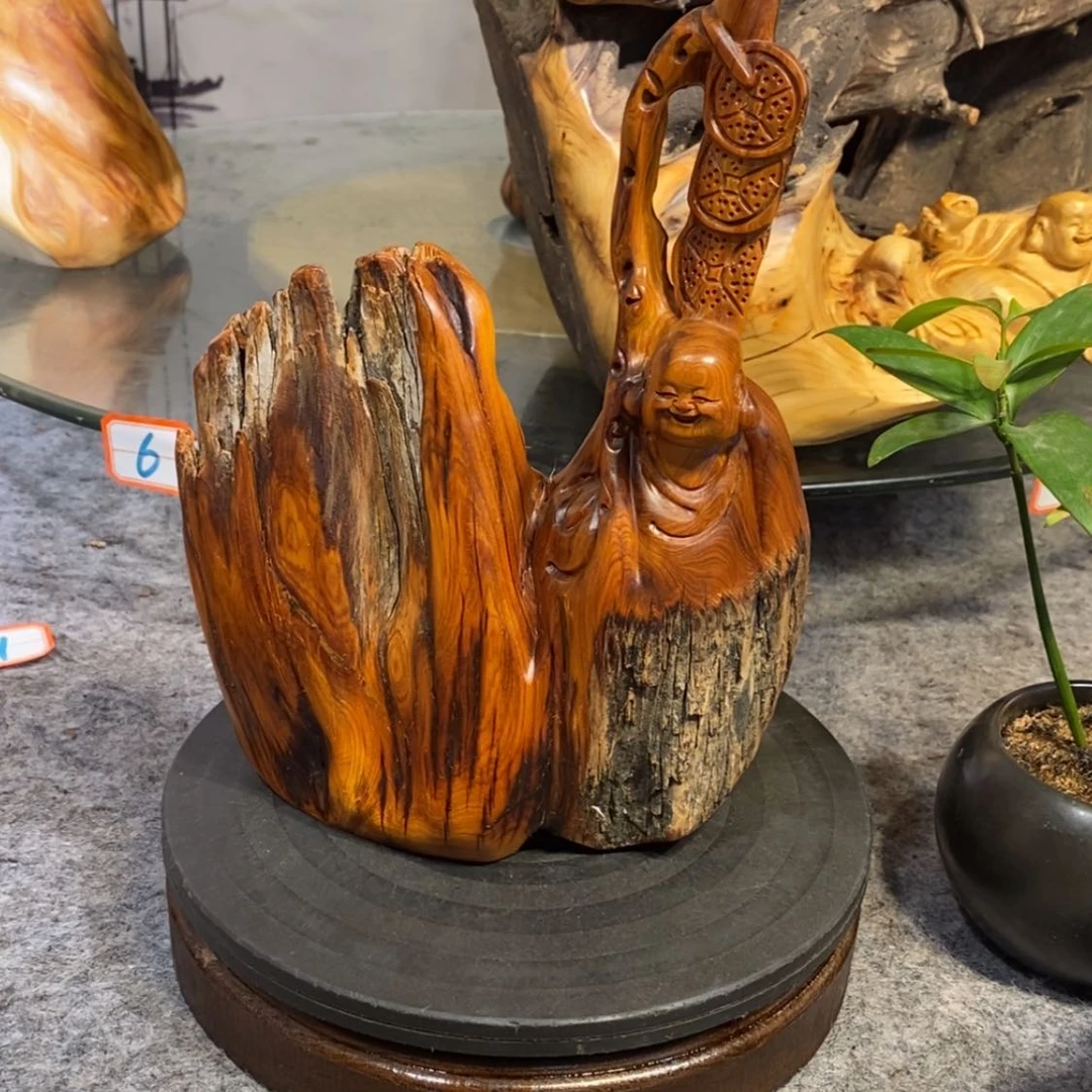 【闪购商品】柏木（崖柏）爱**。根雕木雕工艺品摆件，满十送一手把件