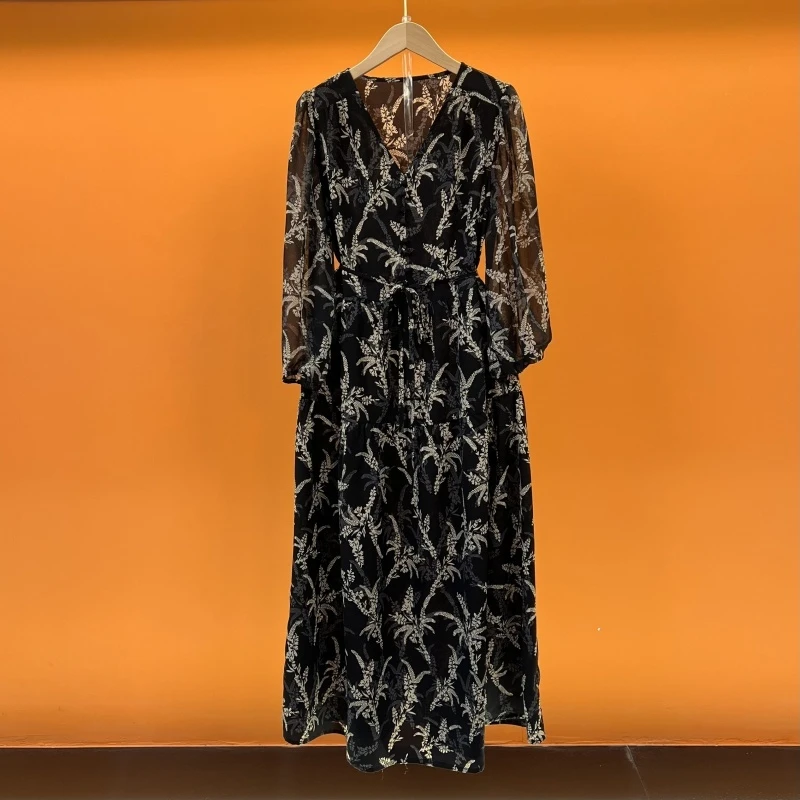 【老杨专属】2025夏季新款法式优雅收腰显瘦连衣裙女-BN25070-014