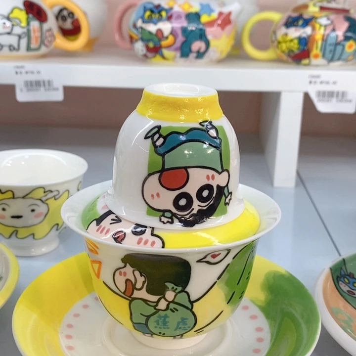 高温釉下彩纯手工手绘陶瓷