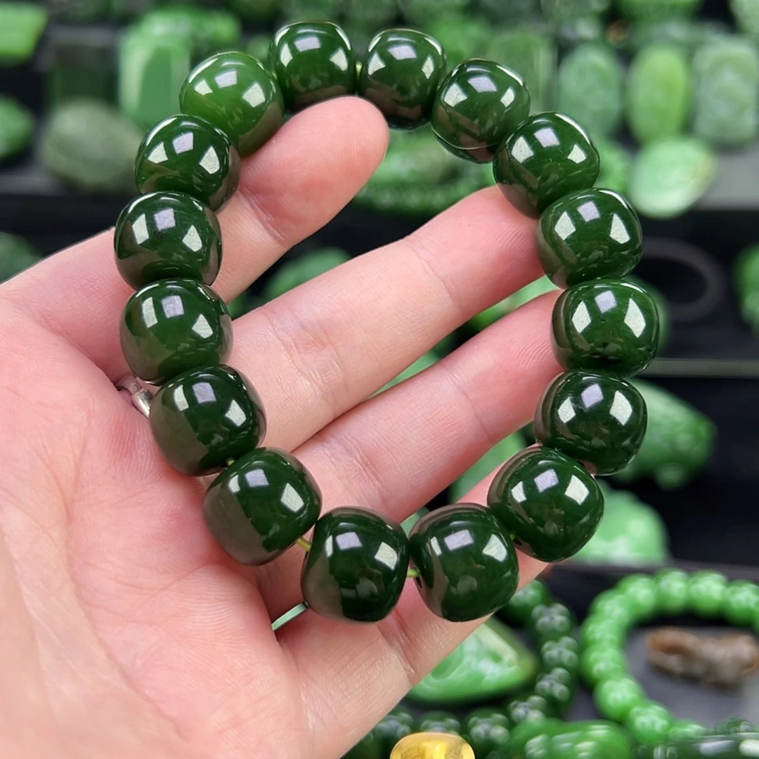 【闪购商品】手链未镶嵌和田玉（碧玉）谦*