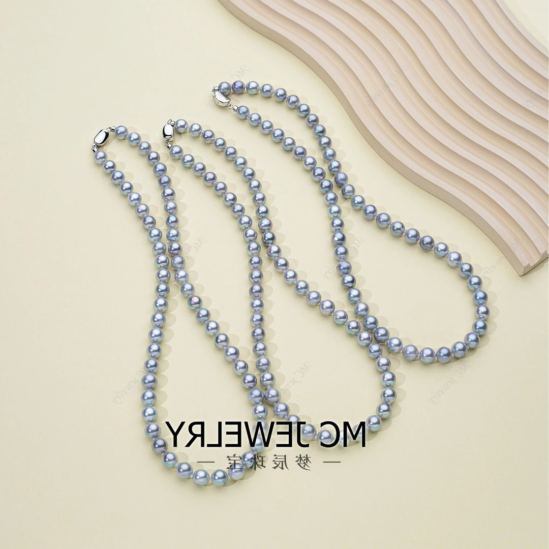 【海水真多麻】明星同款海水真多麻珍珠项链7-8mm多样性发一