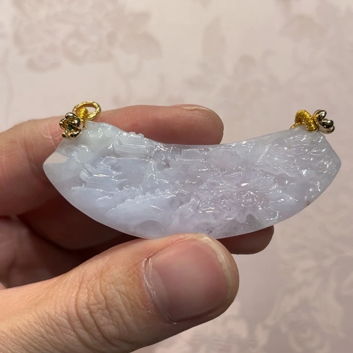 翡翠合金吊坠(赠链)国风