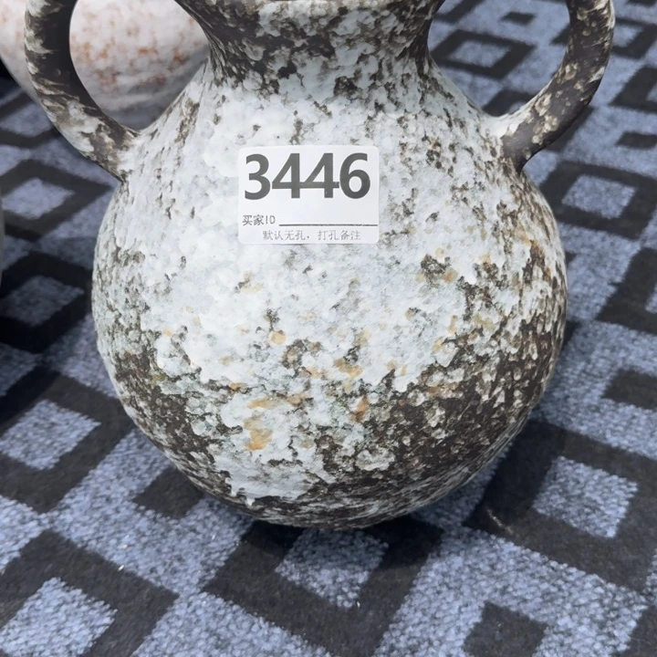 晶***彼瓷片景德镇高温花器编码3446高34口9默认无孔