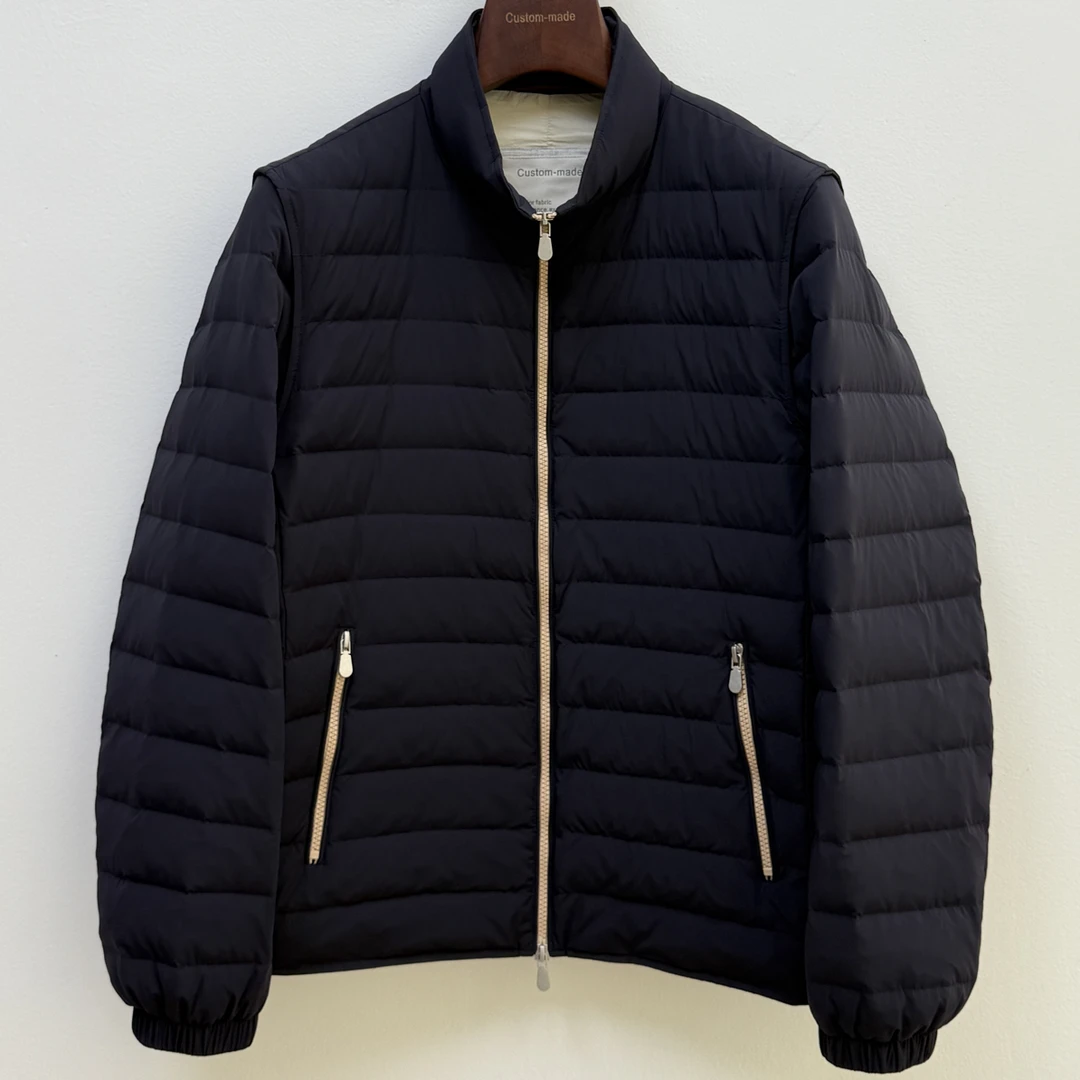 BC男士立领袖子可拆卸轻便羽绒服轻薄